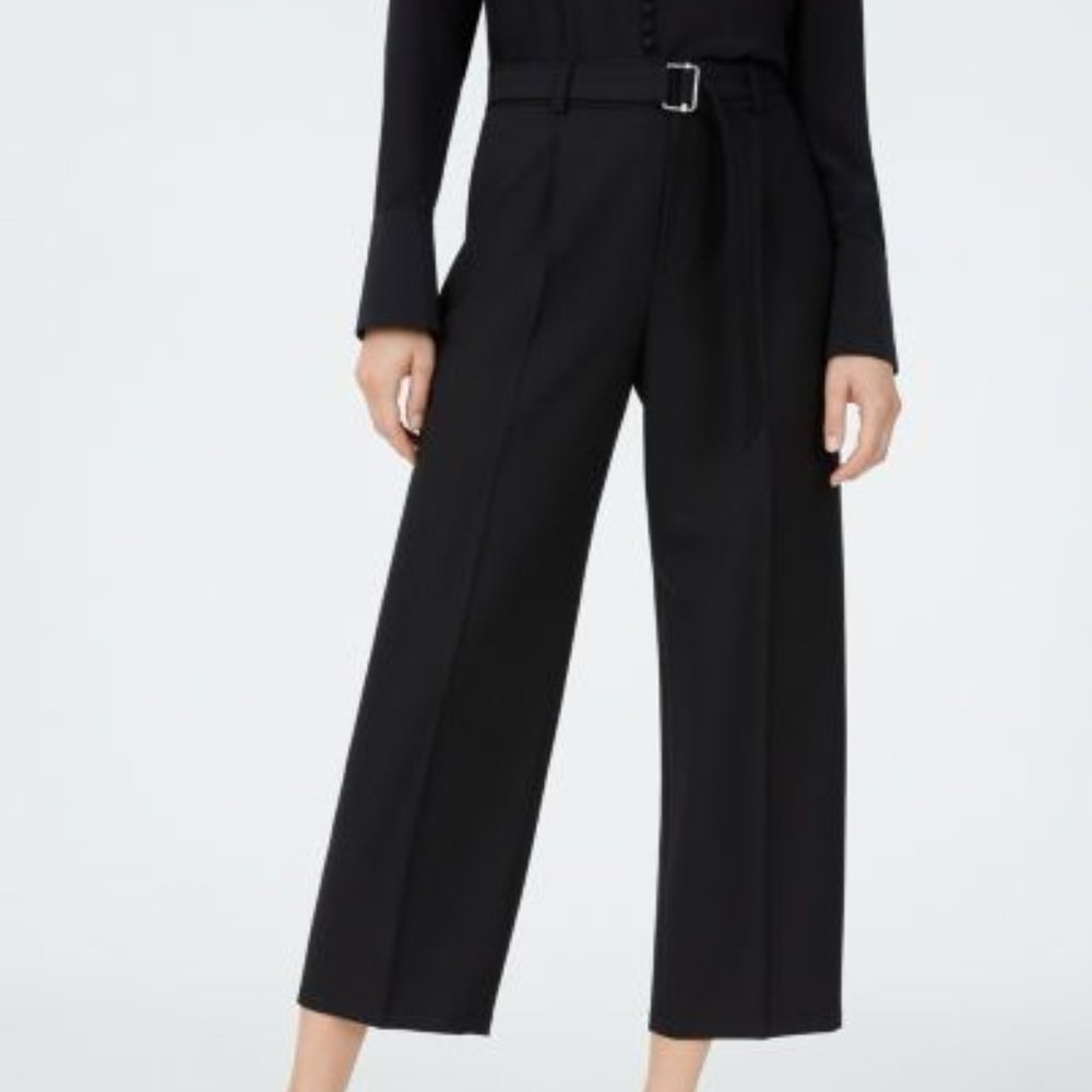 CLUB MONACO Black High-waisted Trousers